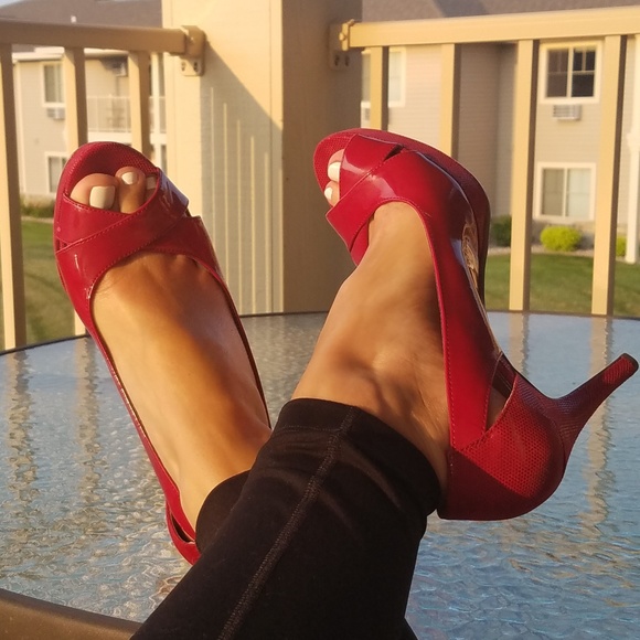 Alfani Shoes - Alfani red high heel pumps